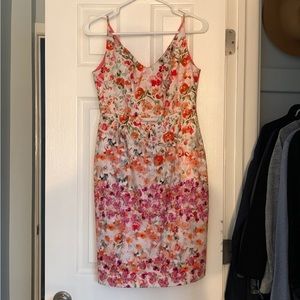 Anthropologie floral mini dress